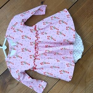 NWT Swoon Baby Size 6months Candy Cane Dress Bubble